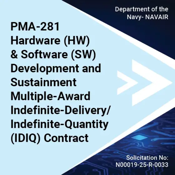 PMA-281 Hardware & Software Development and Sustainment IDIQ Contract PMA-281 Hardware & Software Development and Sustainment IDIQ Contract